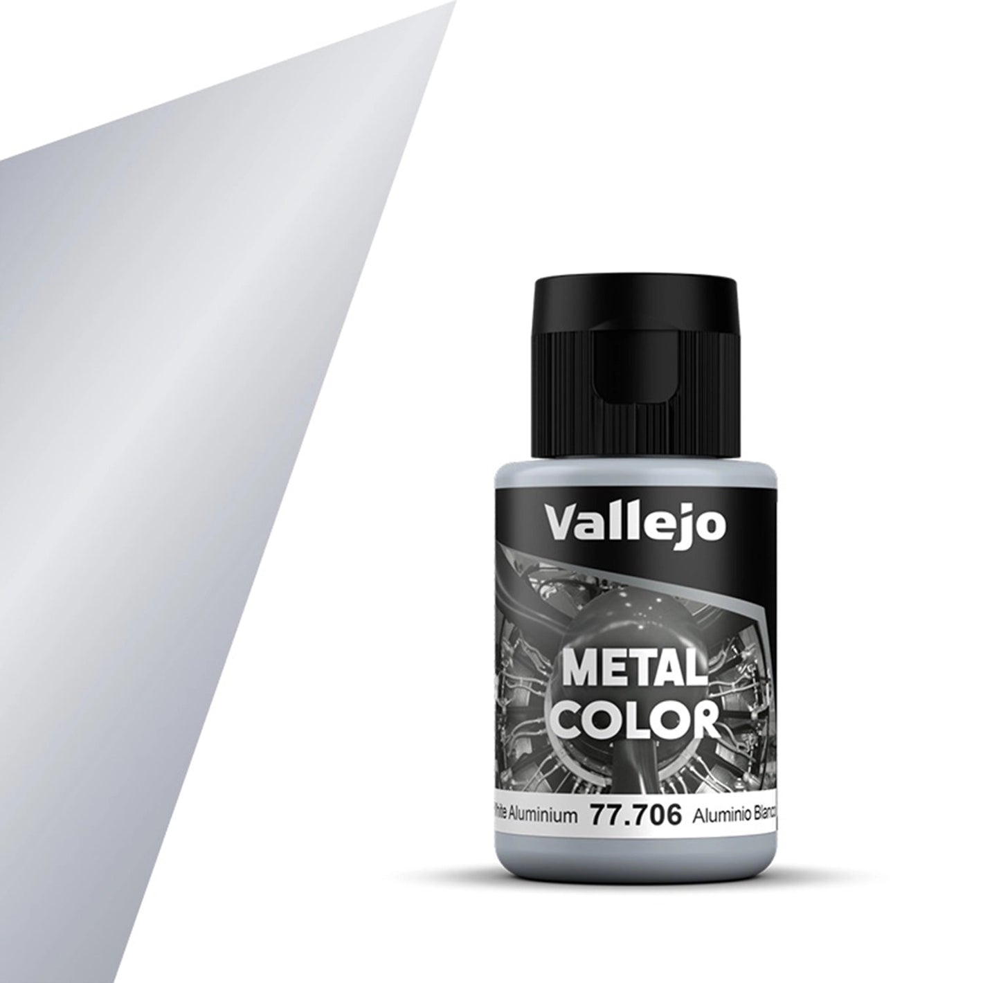 Vallejo Metal Color White Aluminium (32mL) Vallejo at SprayGunner