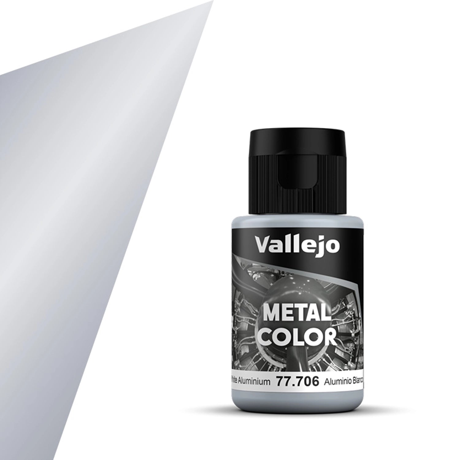 Vallejo Metal Color White Aluminium (32mL) Vallejo at SprayGunner