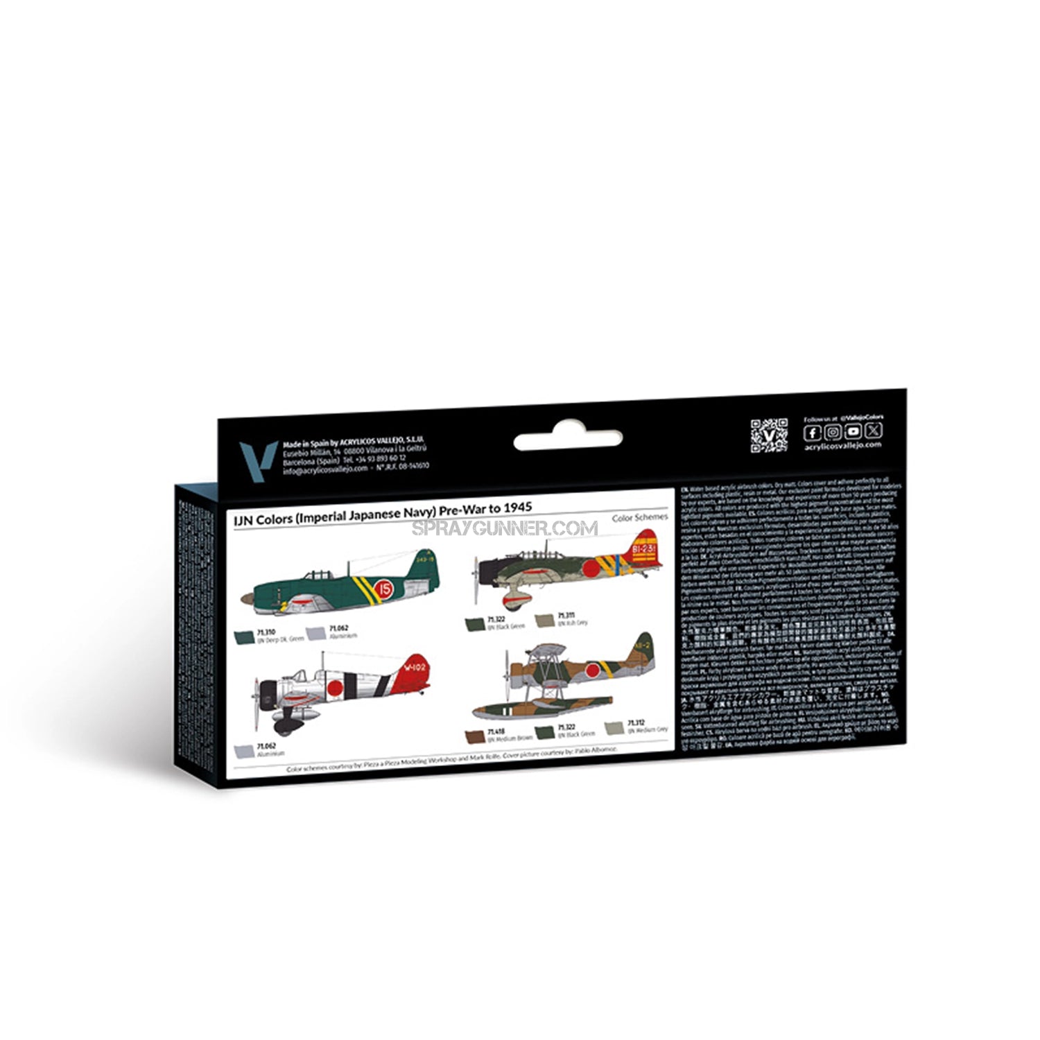 Vallejo Model Air Set: Imperial Japanese Navy (IJN) colors pre-war to 1945 Vallejo at SprayGunner
