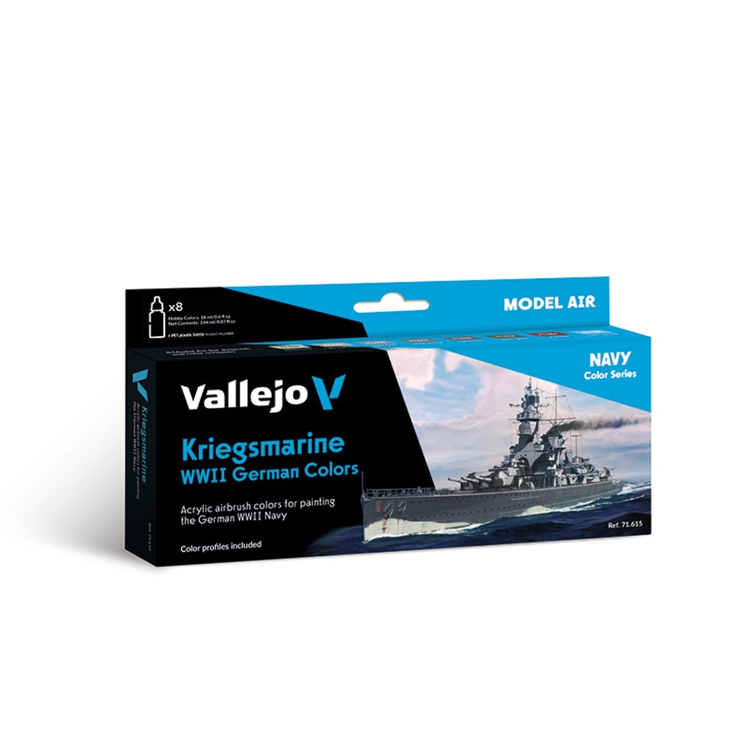 Vallejo Model Air Set: Kriegsmarine WWII German Colors Vallejo at SprayGunner