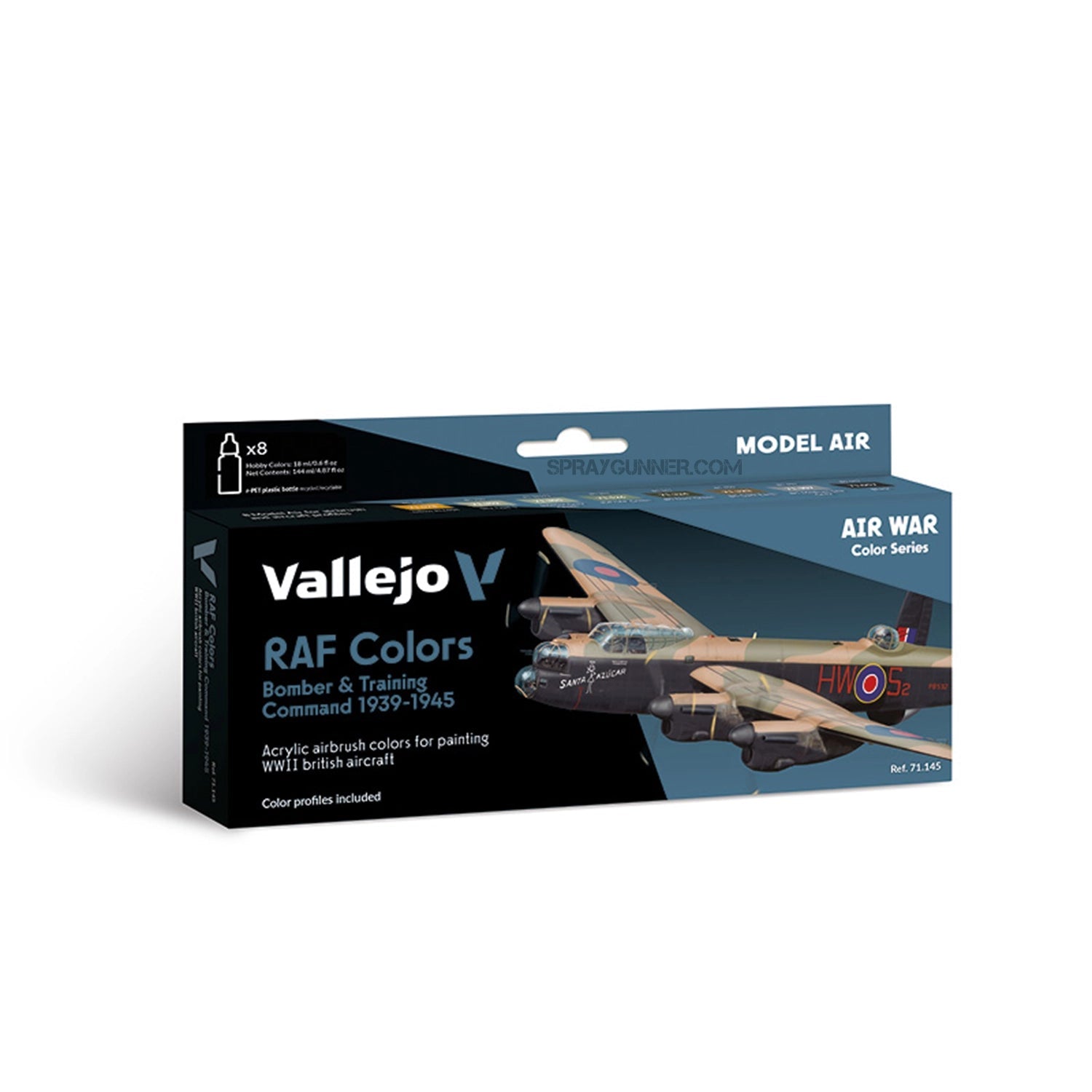 Vallejo Model Air Set: RAF colors Bomber & Training Air Command 1939-1945 Vallejo at SprayGunner