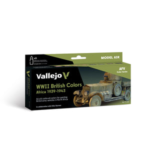 Vallejo Model Air Set: WWII British Colors Africa 1939-1943 Vallejo at SprayGunner