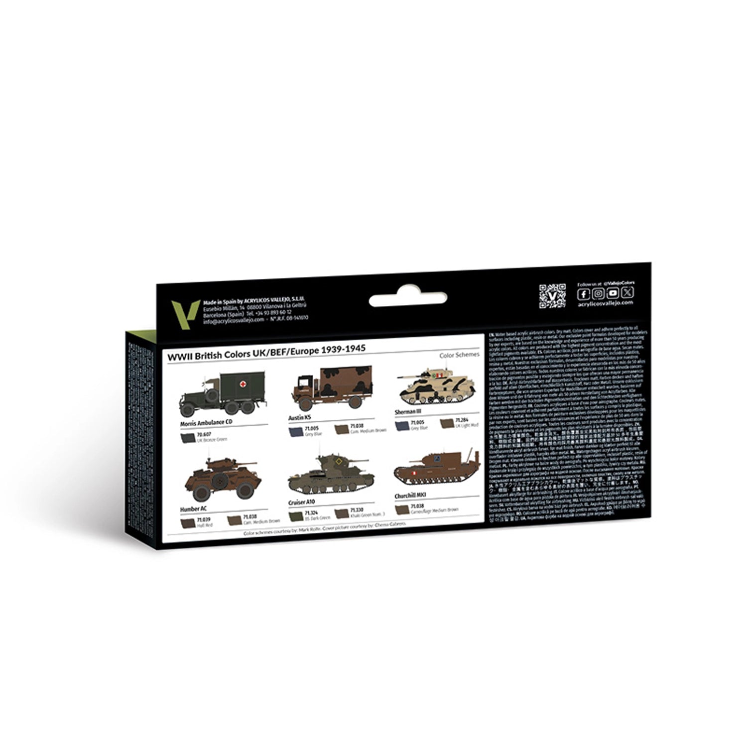 Vallejo Model Air Set: WWII British Colors UK/BEF/Europe 1939-1945 Vallejo at SprayGunner