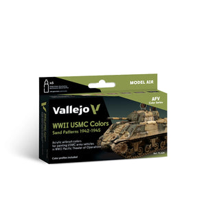 Vallejo Model Air Set: WWII USMC Colors Sand Patterns 1942-1945 Vallejo at SprayGunner