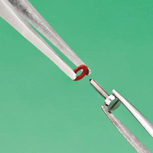 Vallejo Tools Flat Rounded Stainless Steel Tweezers (120 mm) Vallejo at SprayGunner