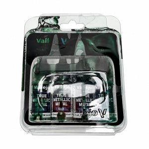 Vallejo True Metallic Metal Dusken Green Paint Set 4 × 18 mL – Discounted