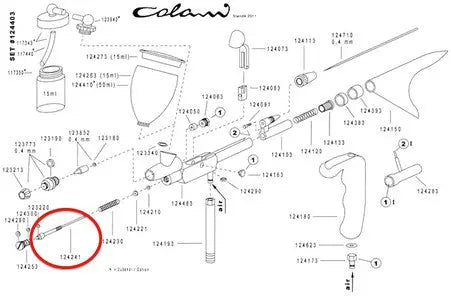 Opened Valve rod for COLANI - SprayGunner