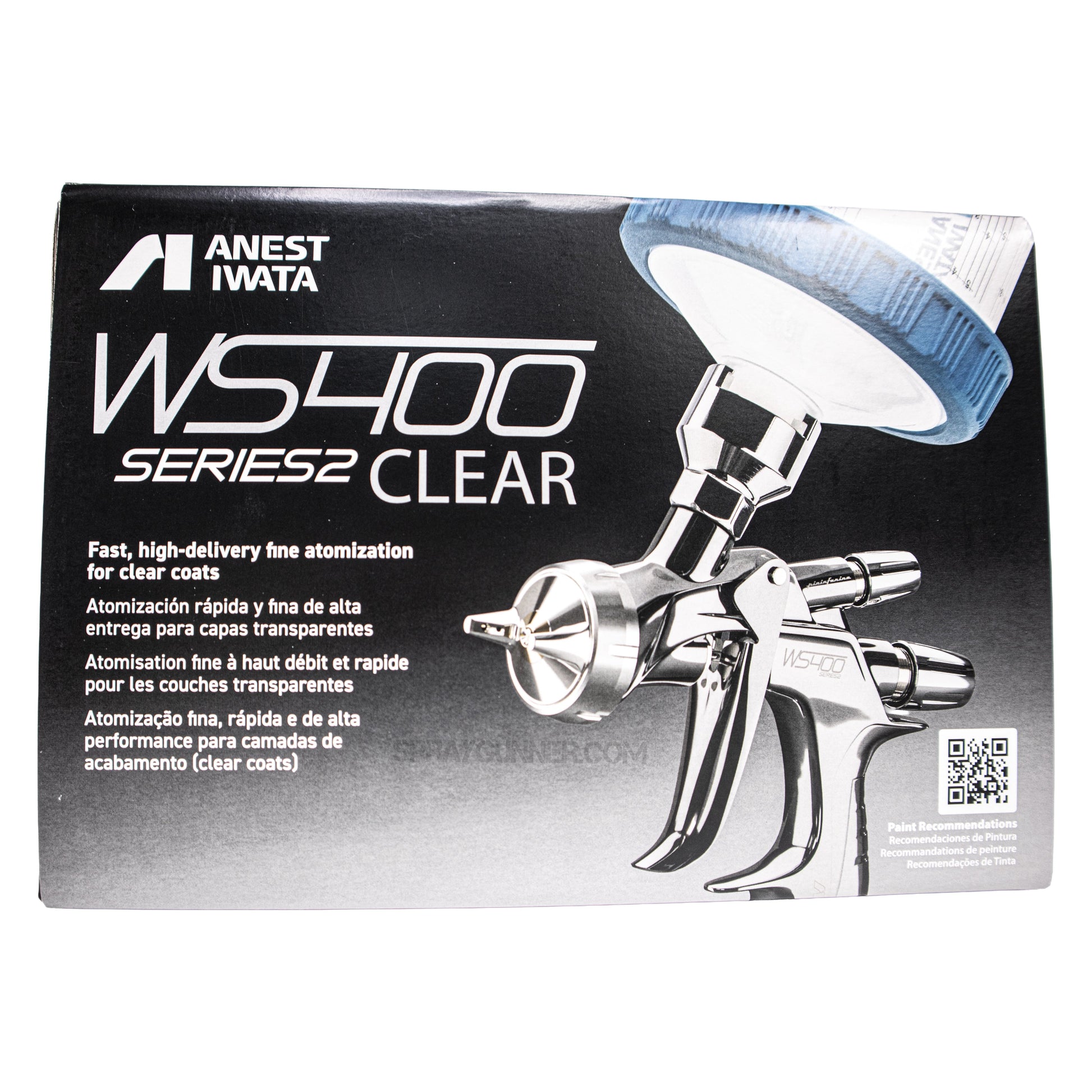 Open Box Anest Iwata WS-400 Series 2 Clear Digital Spray Gun Eco Set (Supernova Replacement) Comes with Metal Cup 1.2HD Anest Iwata at SprayGunner