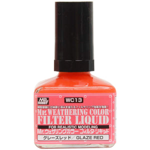 GSI Creos Mr.Weathering Color Model Paint: Glaze Red