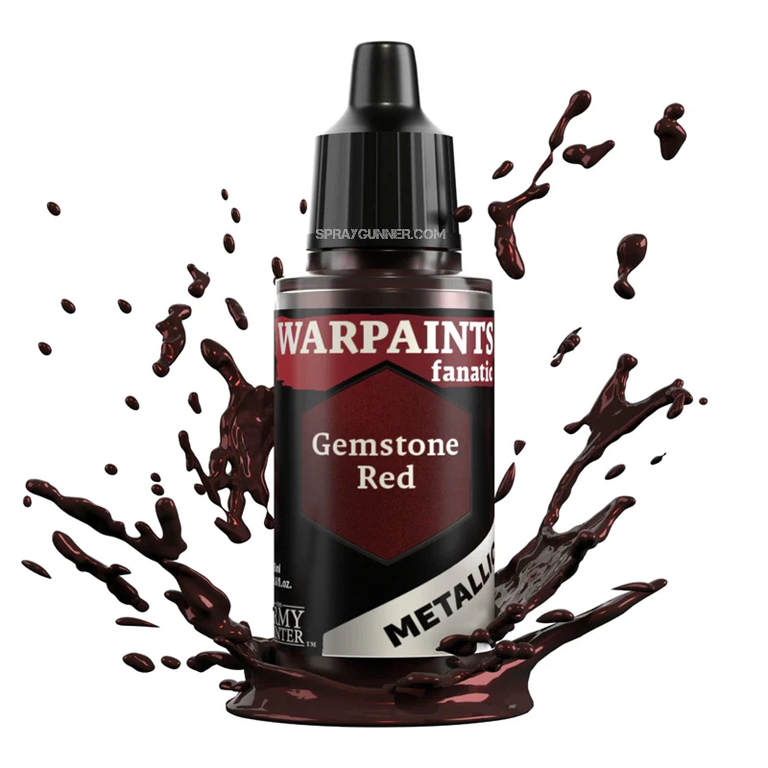 THE ARMY PAINTER: Warpaints Fanatic Metallic Gemstone Red - SprayGunner