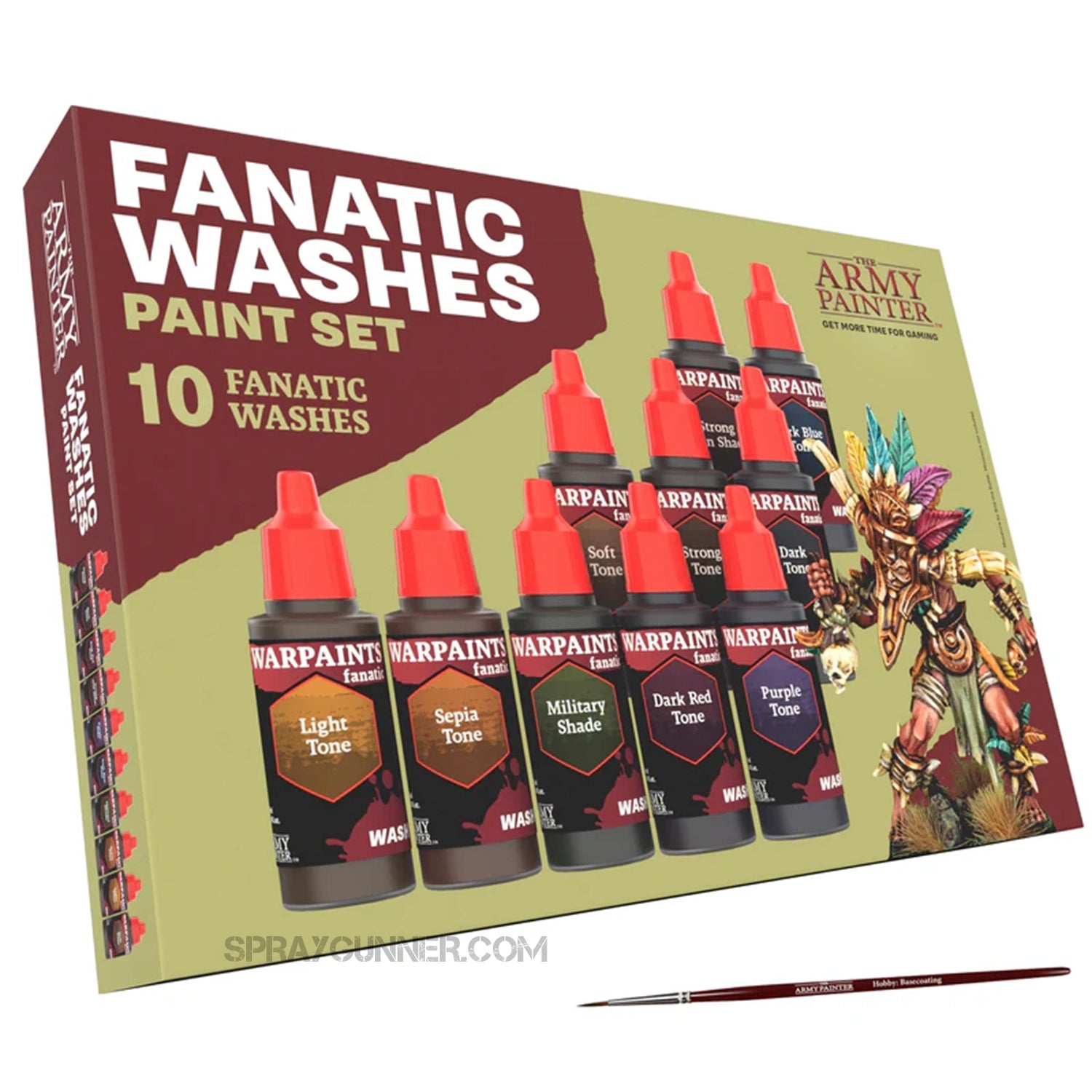 THE ARMY PAINTER: Warpaints Fanatic Washes Paint Set - SprayGunner