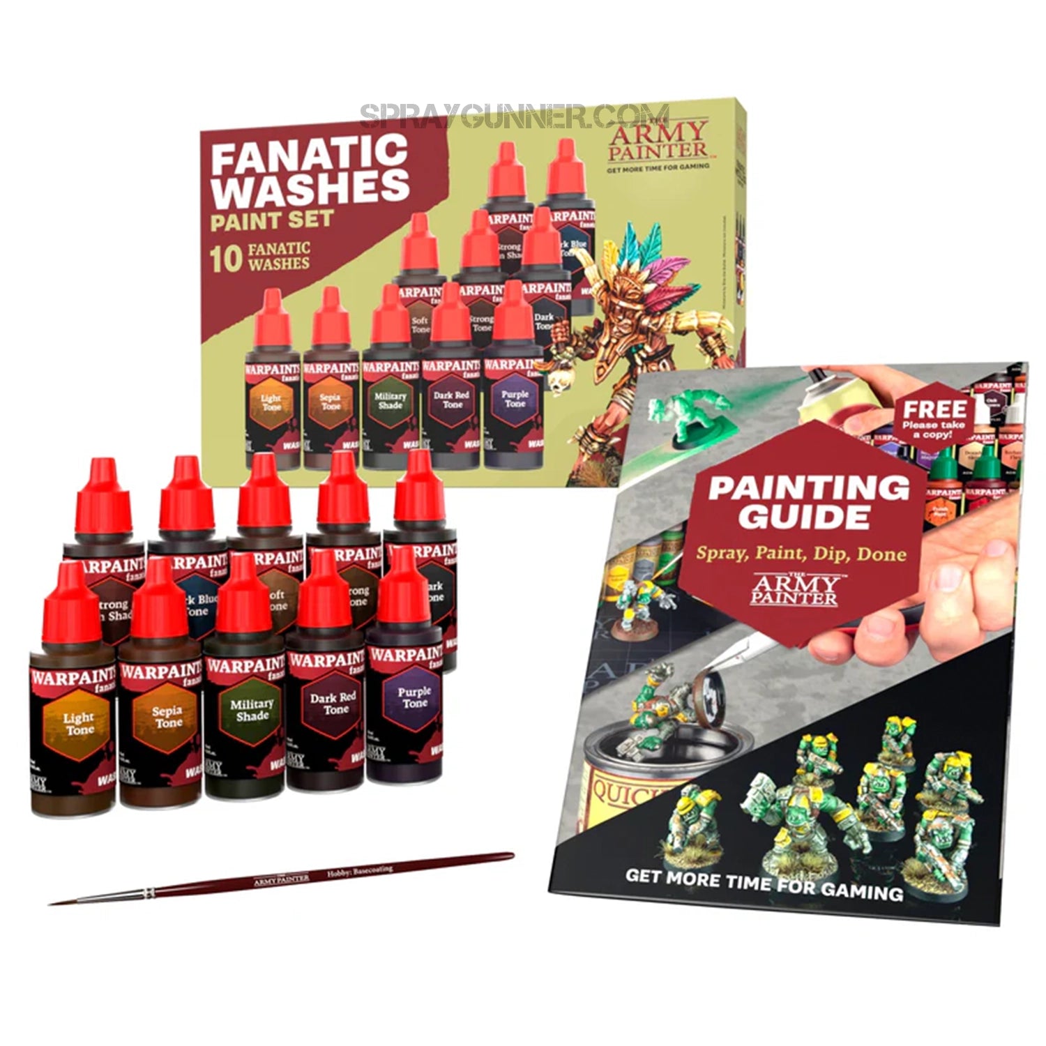 THE ARMY PAINTER: Warpaints Fanatic Washes Paint Set - SprayGunner