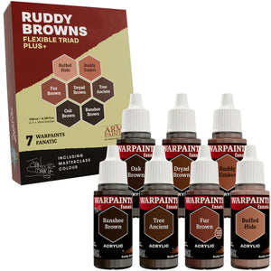THE ARMY PAINTER: Warpaints Fanatic Flexible Triad PLUS+: Ruddy Browns