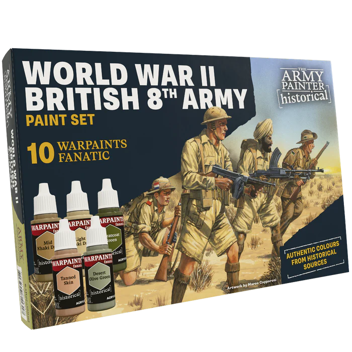 The Army Painter Historical: WWII British 8th Army Paint Set