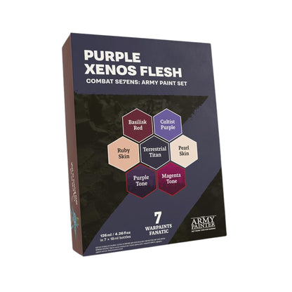 The Army Painter Combat Se7ens: Purple Xenos Flesh Paint Set