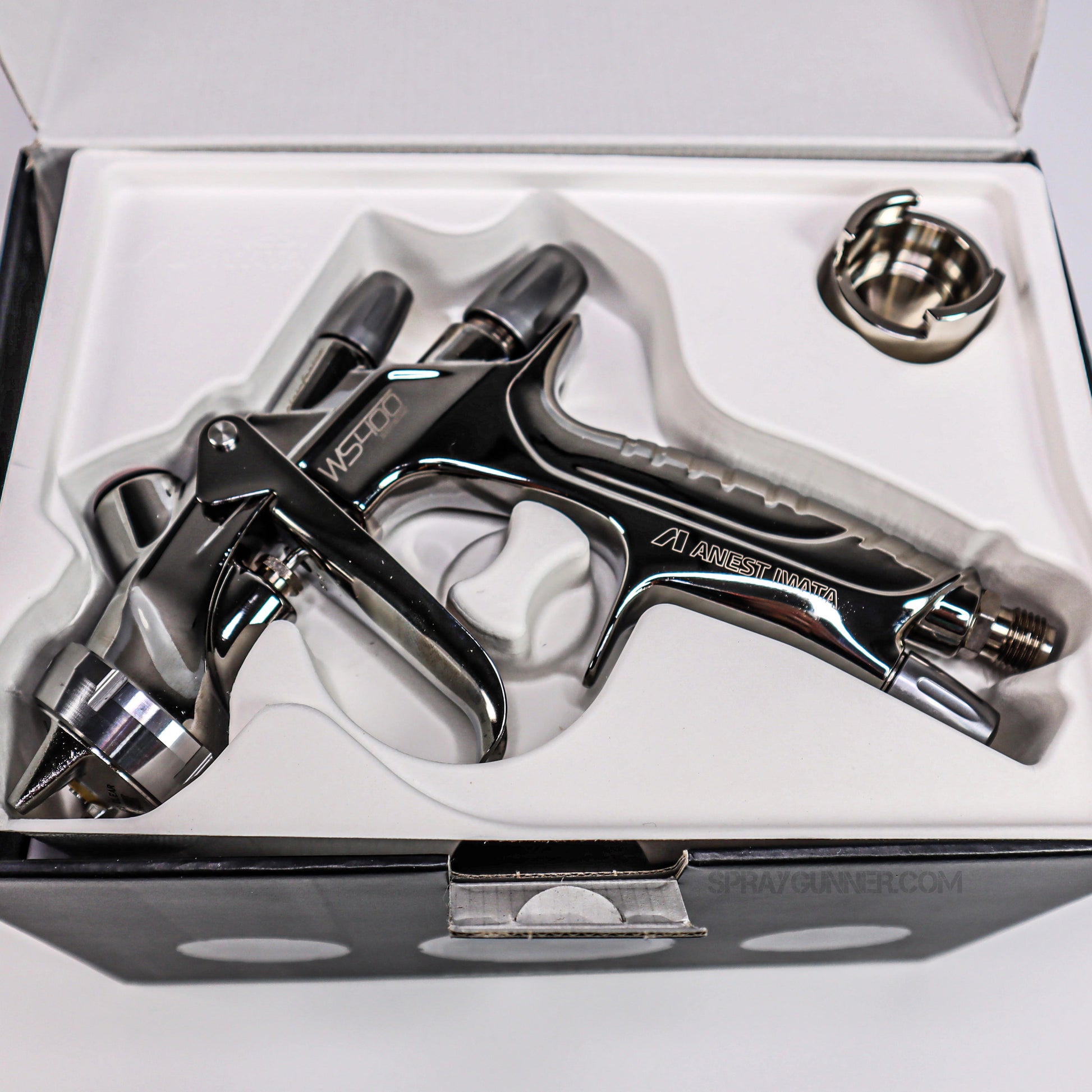 Open Box Anest Iwata WS-400 Series 2 Clear Spray Gun Eco Set (Supernova Replacement) (comes with METAL CUP)) Anest Iwata at SprayGunner