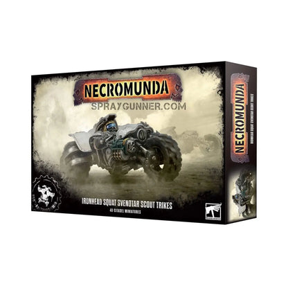 Warhammer 40k NECROMUNDA: Ironhead Squat Svenotar Scout Trikes Games Workshop