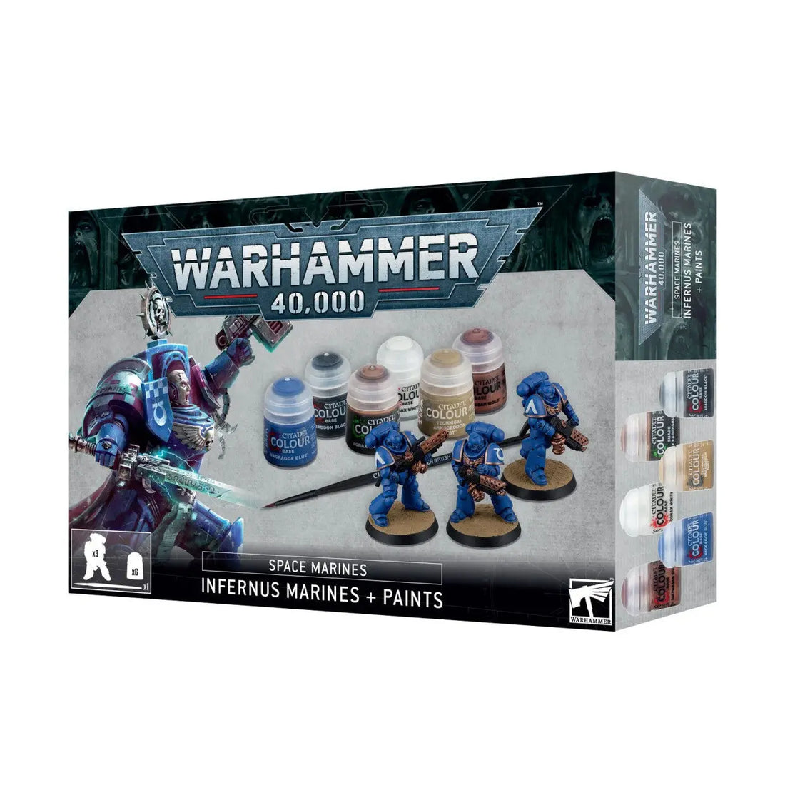 Warhammer 40k: Space Marines - Infernus Marines and Paints Set - SprayGunner