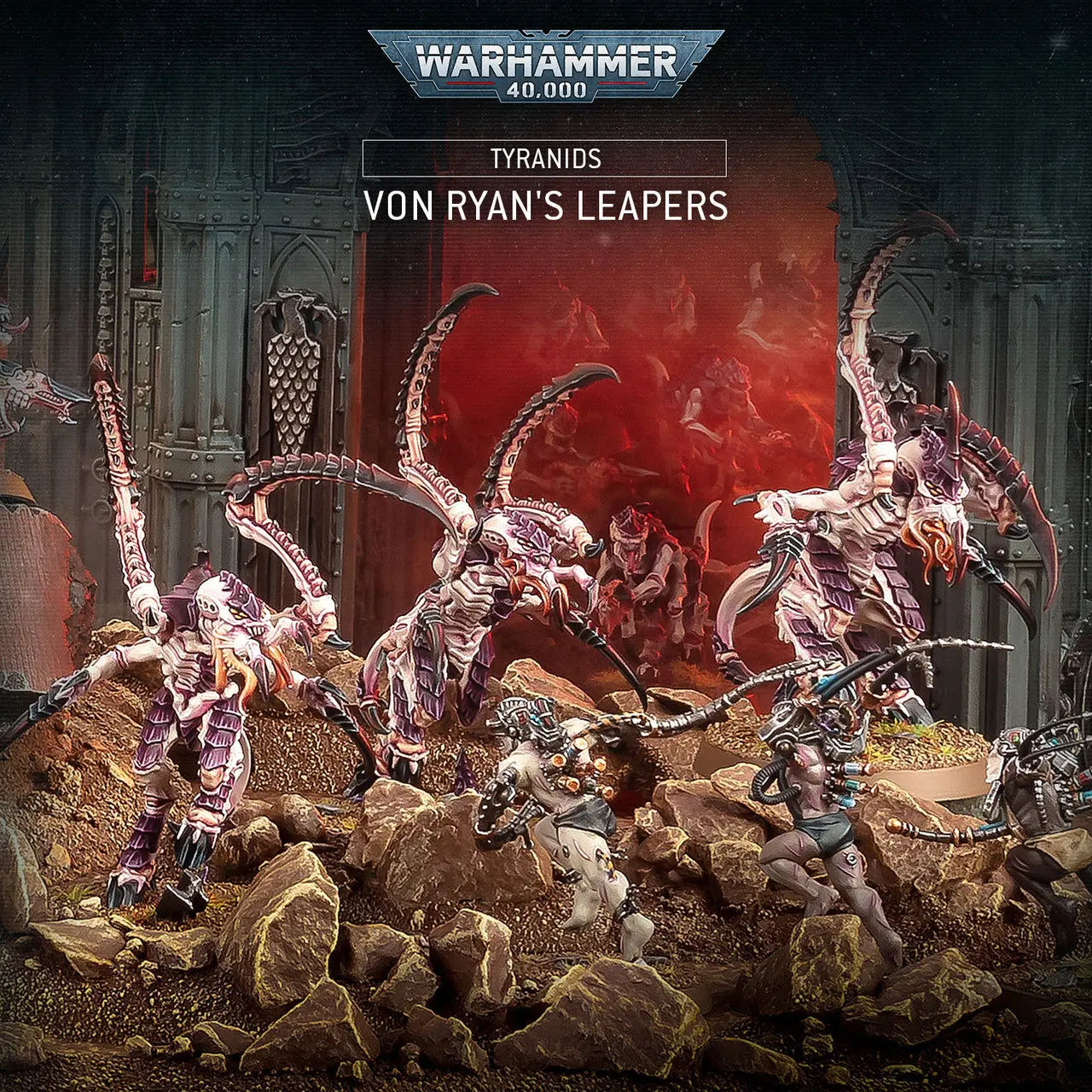 Warhammer 40k – Tyranids Tyran des Ruches/Le Maître des Essaims, Black/White Warhammer 40k – Tyranids Tyran des Ruches/Le Maître des Essaims, Black/White