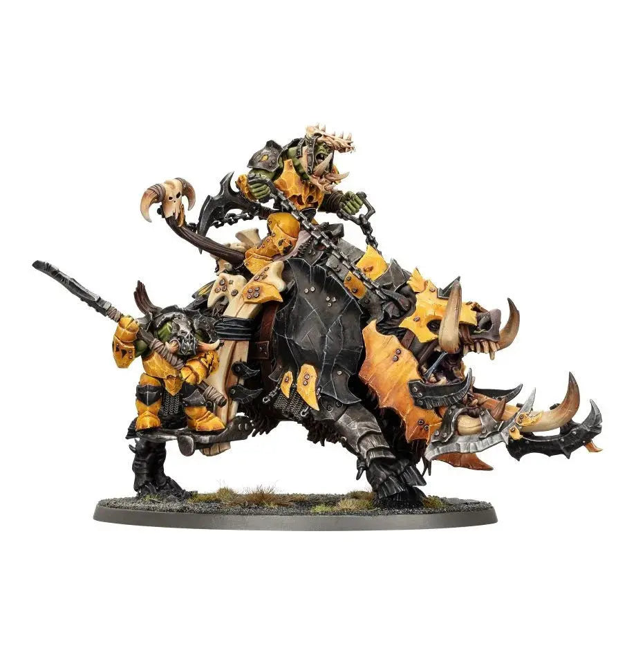 Warhammer Age of Sigmar Orruk Warclans: Tuskboss on Maw-Grunta - SprayGunner