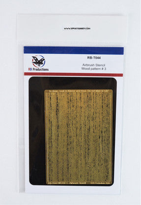 Wood 3 - Miniature Airbrush Stencil - SprayGunner