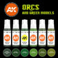 AK Interactive Orcs and Green Models Set (x6)