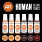 AK Interactive Human Flesh Tones Set (x6)