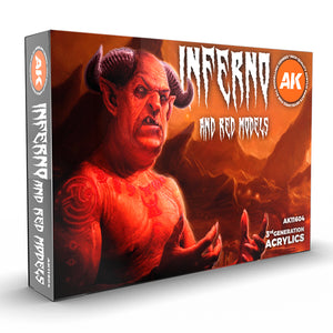 AK Interactive Inferno and Red Models Set (x6)