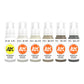 AK Interactive White Colors Set (x6)