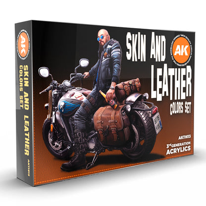 AK Interactive Skin and Leather Colors Set (x6)