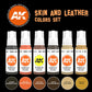 AK Interactive Skin and Leather Colors Set (x6)