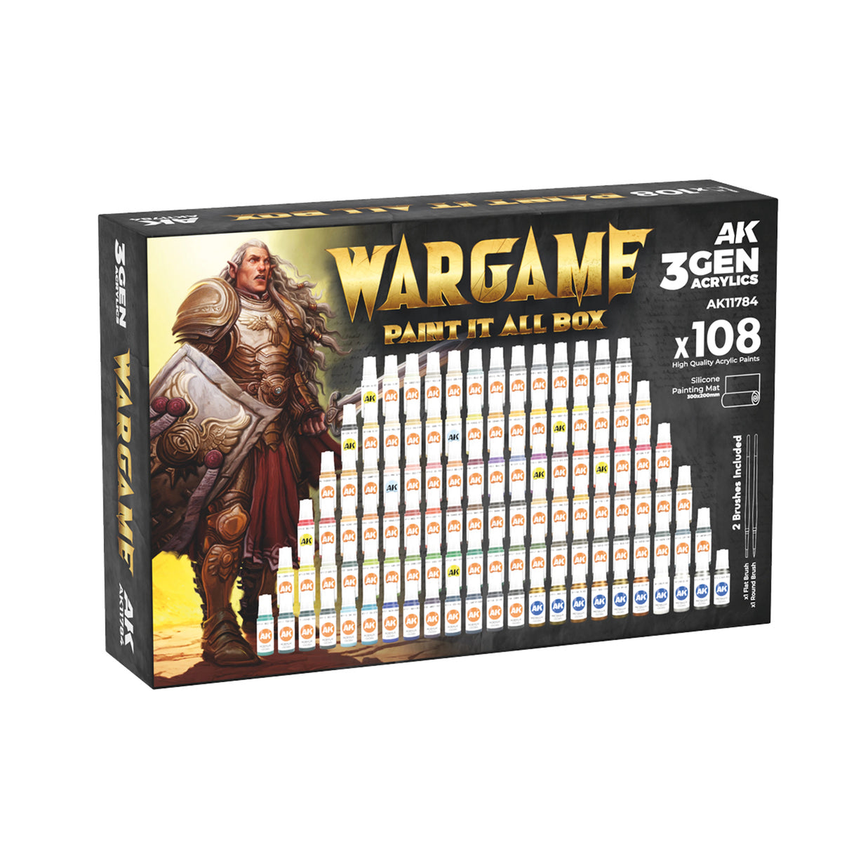Game Ineractive Box AK Interactive Wargame Paint it All Box (x108)