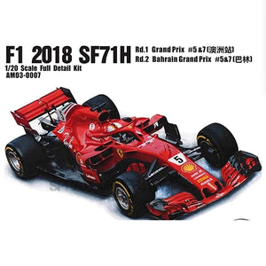 ALPHA MODEL 1/20 Scale Model Car Kit Ferrari F1 2018 SF71H Alpha Models