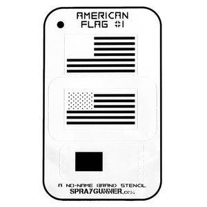 NO-NAME Brand American Flag Stencils