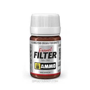 AMMO by MIG Filter Brown for White