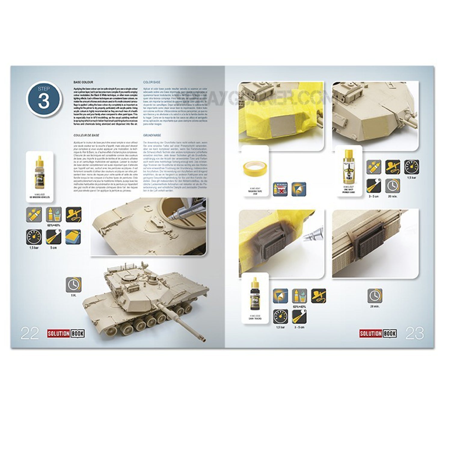 AMMO by MIG SOLUTION BOOK 16 - How to Paint Modern US Military Sand Scheme (Multilingual) AMMO by Mig Jimenez