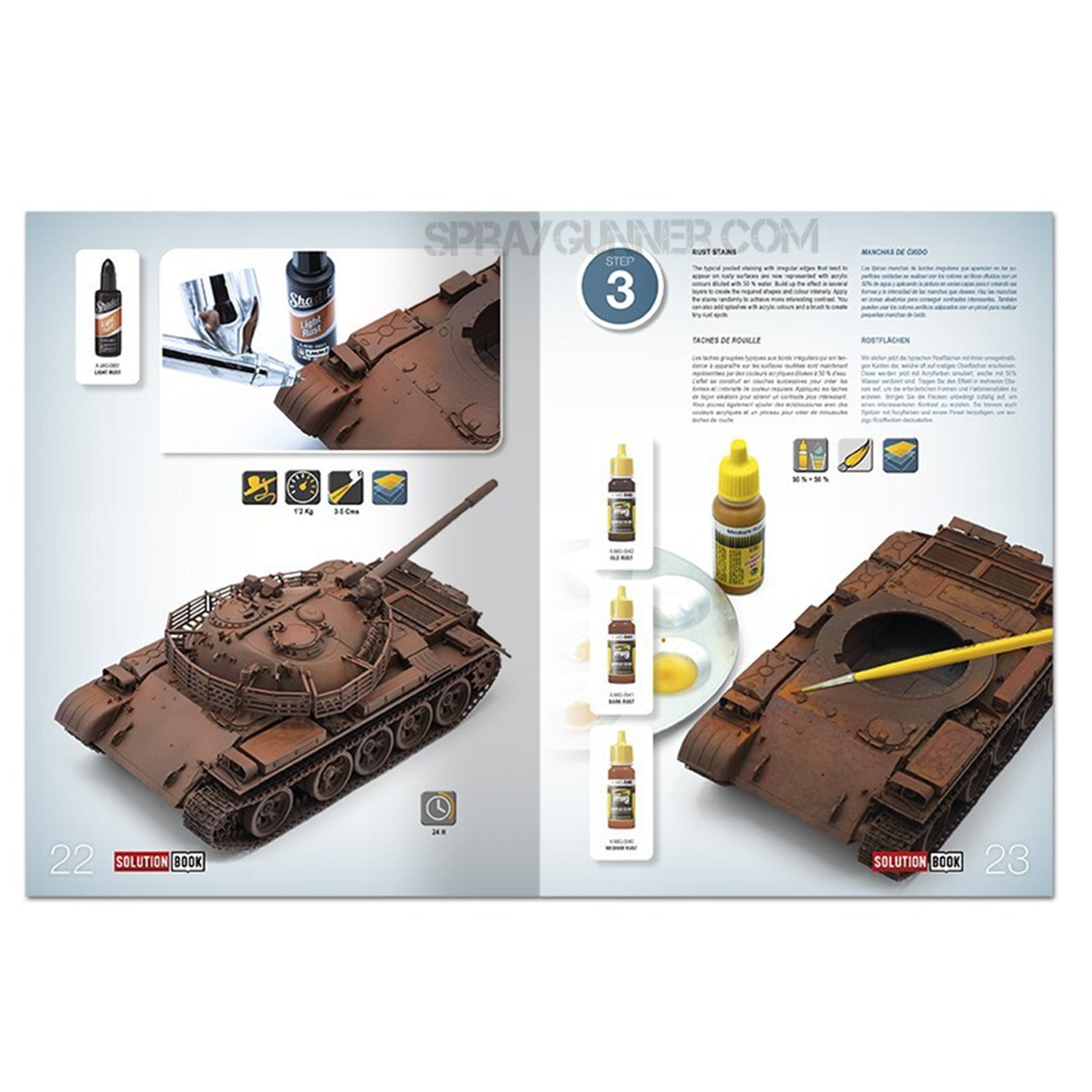 AMMO by MIG SOLUTION BOOK 12 - How to Paint Realistic Rust (Multilingual) AMMO by Mig Jimenez