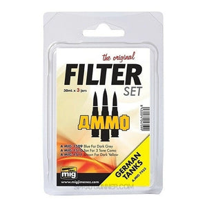 AMMO by MIG Filter Set for German Tanks AMMO by Mig Jimenez