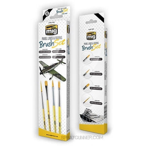 AMMO by MIG Brush Sets - Panel Lines and Fading Brush Set