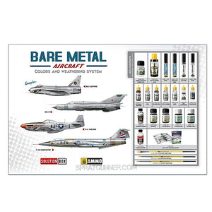 AMMO by MIG Solution Box - HOW TO PAINT BARE METAL AIRCRAFT. COLORS AND WEATHERING SYSTEM SOLUTION BOX