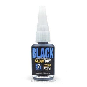 AMMO by MIG Glues Black Slow Dry Cyanoacrylate