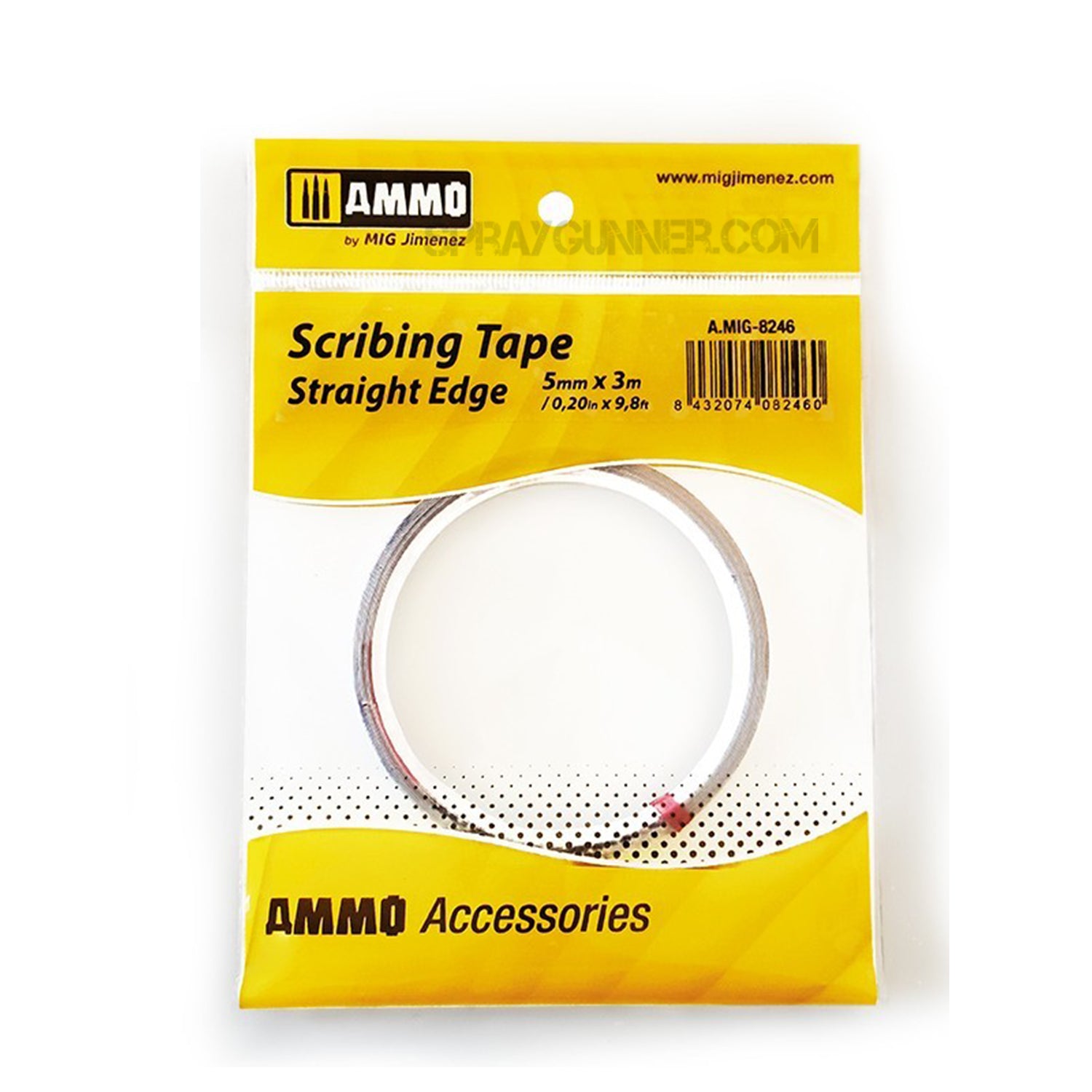 AMMO by MIG Accessories Scribing Tape - Straight Edge (5mm x 3M) AMMO by Mig Jimenez