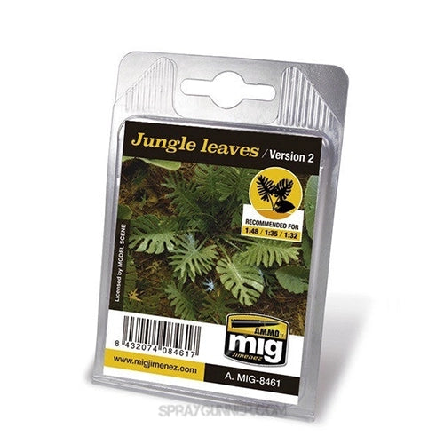 AMMO by MIG Laser Cut Vegetation - JUNGLE LEAVES (VERSION 2)