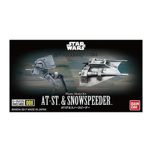 Bandai Hobby Star Wars 008 AT-ST & Snowspeeder Model Kit Bandai