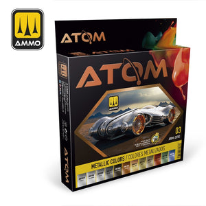 ATOM Acrylic Paint Metallic Colors Set - SprayGunner