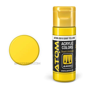 ATOM Acrylic Colors: Sunny Yellow AMMO by Mig Jimenez