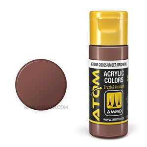 ATOM Acrylic Colors: Umber Brown AMMO by Mig Jimenez