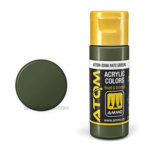 ATOM Acrylic Colors: NATO Green AMMO by Mig Jimenez