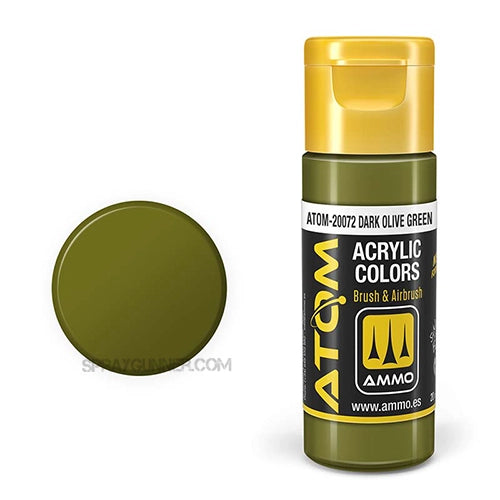 ATOM Acrylic Colors: Dark Olive Green AMMO by Mig Jimenez