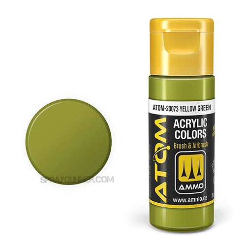 ATOM Acrylic Colors: Yellow Green AMMO by Mig Jimenez